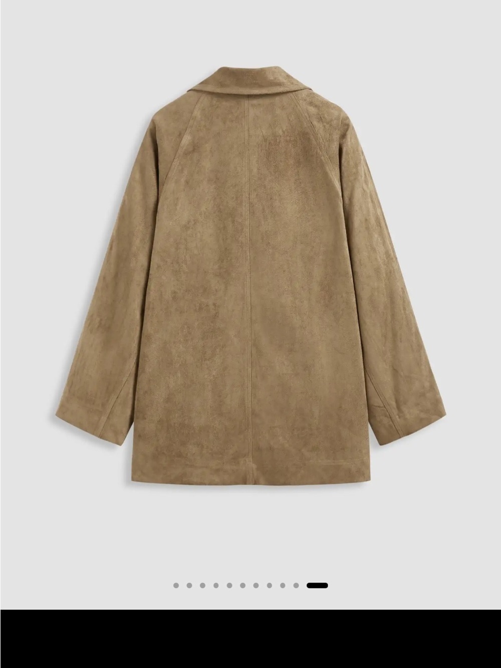 NWT CIDER SUEDE COLLAR SOLID BUTTON - Picture 11 of 12